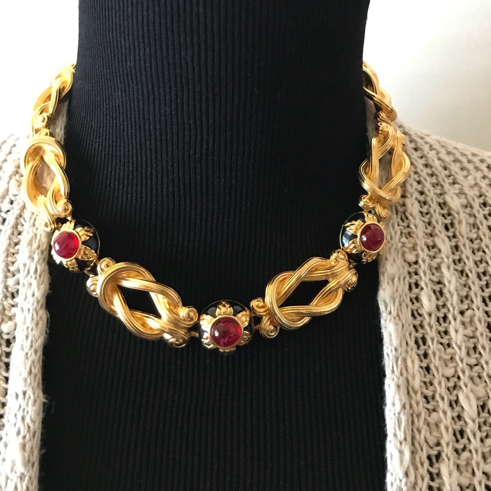 AUTHENIC! FENDI COUTURE NECKLACE AND BRACELET SET